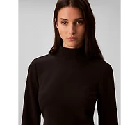 Calvin Klein Women's Long Sleeve Turtle Neck Mini Dress