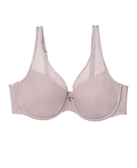 Curvy Couture Women's Sheer Mesh Plunge T-shirt Bra