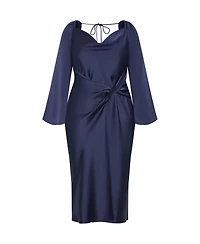 City Chic Women's Adelina Long Sleeve Dress