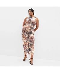 City Chic Women's Georgina Animal Print Dress