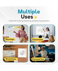 Enday Sticky Easel Pads 25"x30" 2 Pack – Self Stick Chart Paper, Anchor Chart for Teachers, Flip Chart Easel Paper, 30 Sheets Per Pad