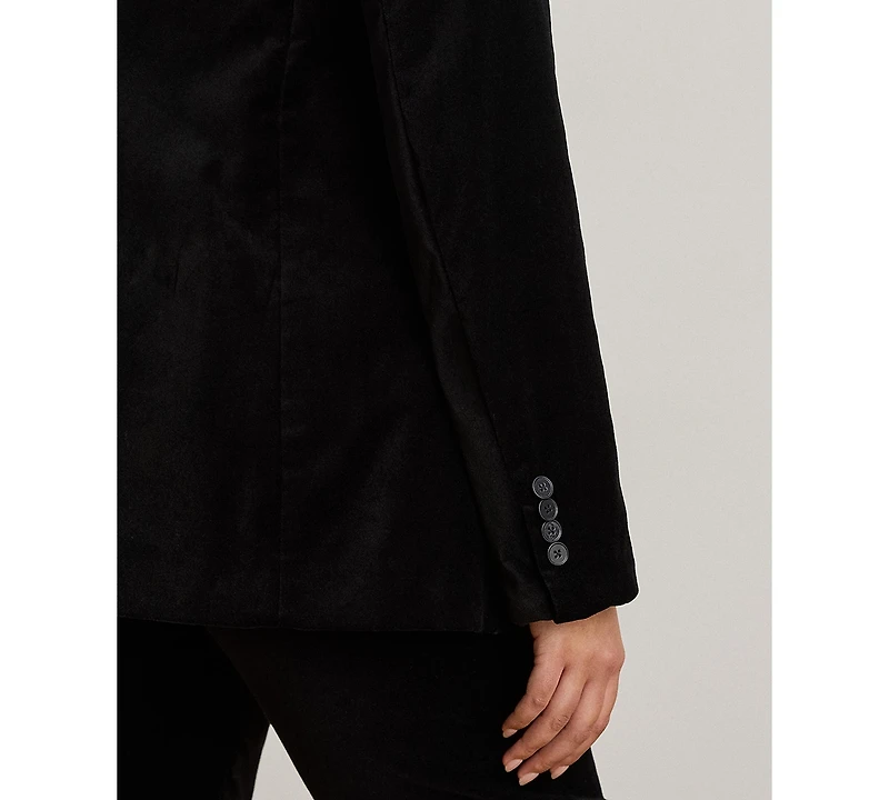 Lauren Ralph Plus Stretch Velvet Blazer