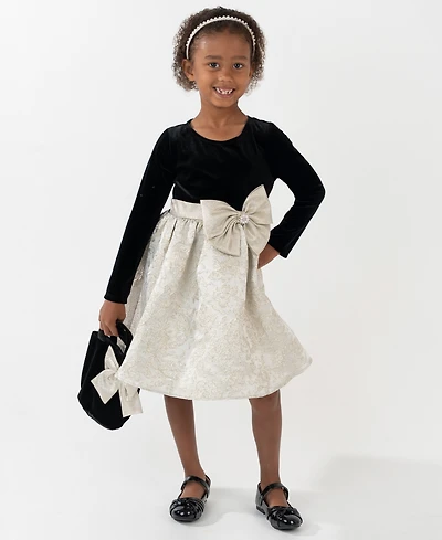 Rare Editions Girls 2T-6X Skirt Dress with Bag Set