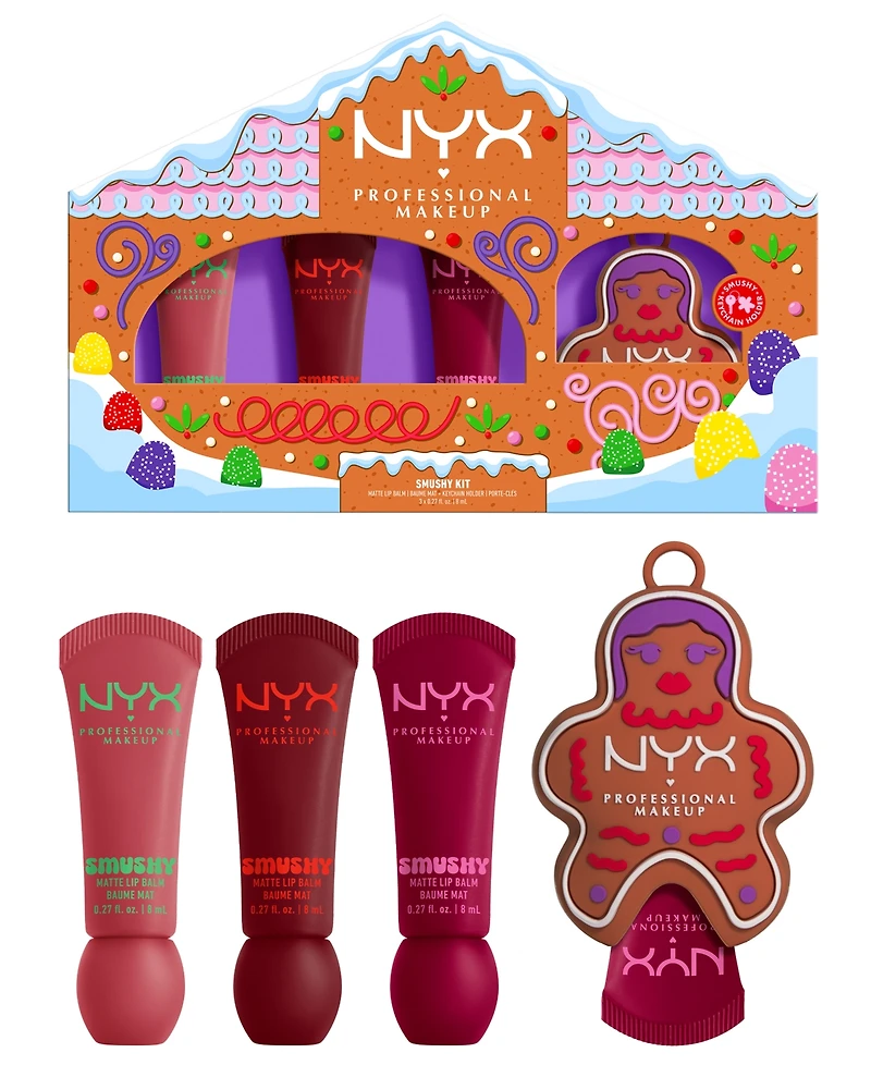Nyx Professional Makeup 3-Pc. Holiday Smushy Lip Balm Gift Set