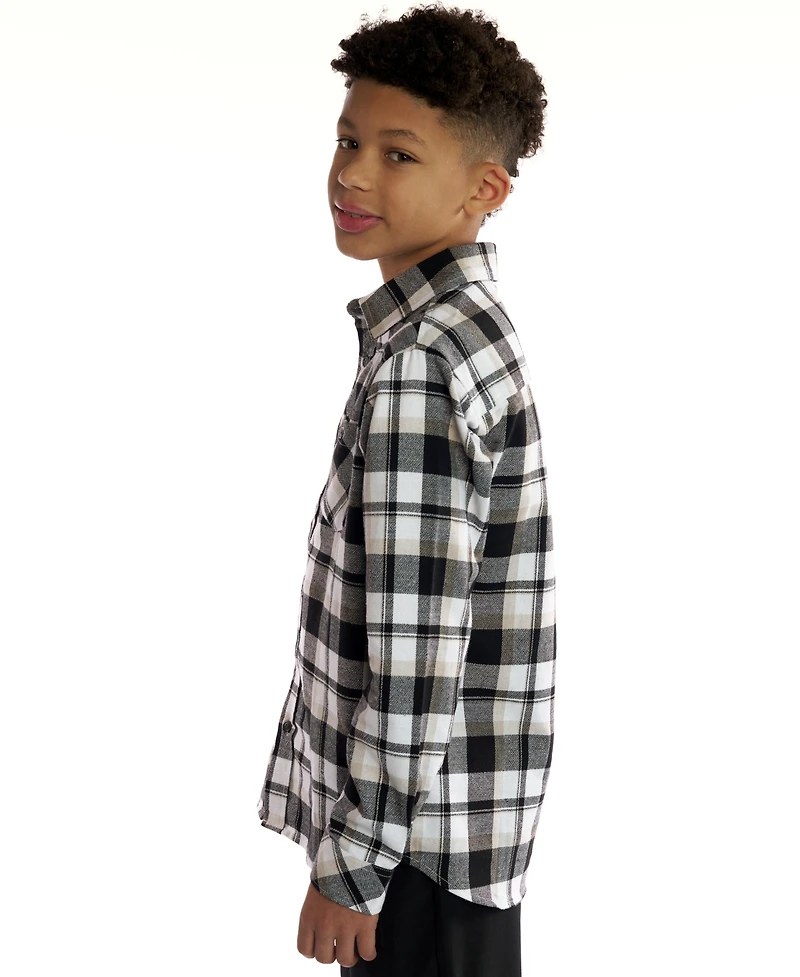 Sovereign Code Boys 5-20 Dixon Plaid Long Sleeves Shirt