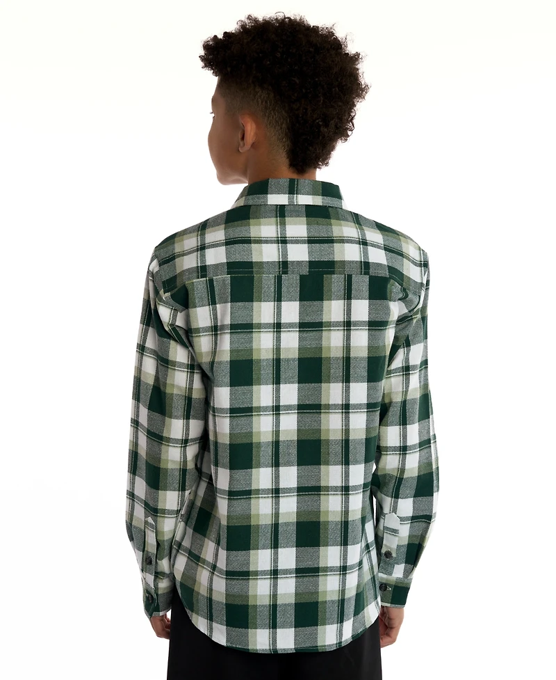 Sovereign Code Boys 5-20 Dixon Plaid Long Sleeves Shirt