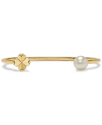 kate spade new york Imitation Pearl and Cubic Zirconia Flower Bracelet (also Gold-Tone)