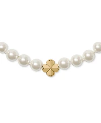 kate spade new york Imitation Pearl and Cubic Zirconia Flower Pendant Necklace