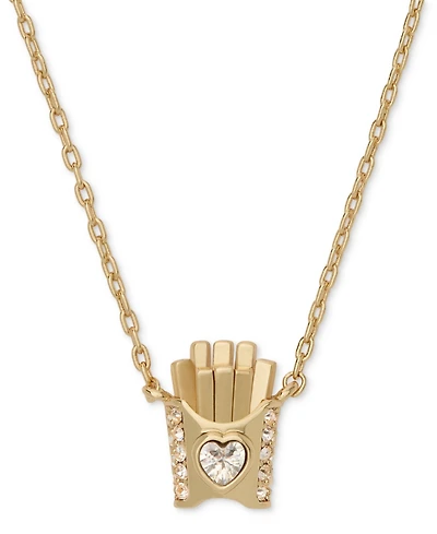 kate spade new york Cubic Zirconia Happy Fry-Day Pendant Necklace