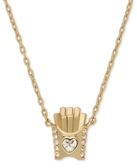 kate spade new york Cubic Zirconia Happy Fry-Day Pendant Necklace