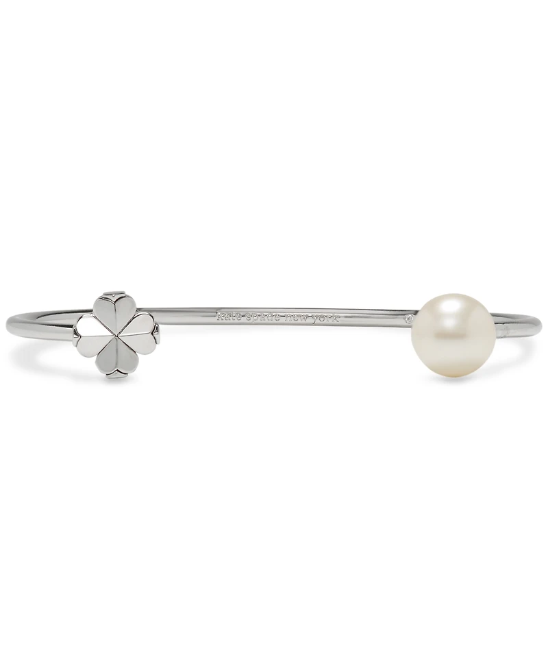 kate spade new york Imitation Pearl and Cubic Zirconia Flower Bracelet (also Gold-Tone)