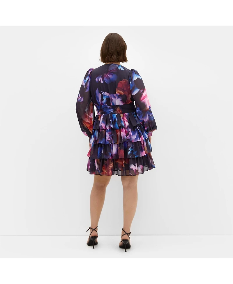 City Chic Women's Kailey Print Mini Dress