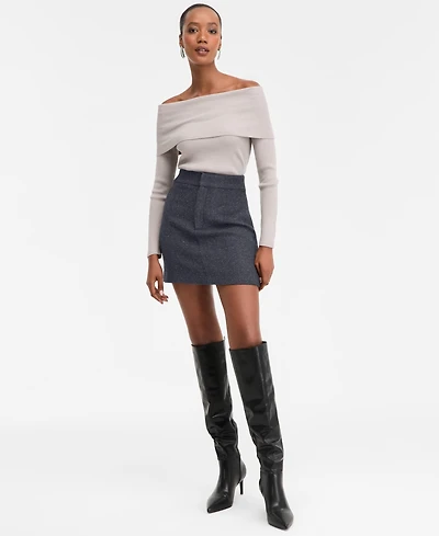 I.n.c. International Concepts Women's Embellished Mini Skirt, Macy's Exclusive