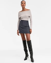 I.n.c. International Concepts Women's Embellished Mini Skirt, Macy's Exclusive