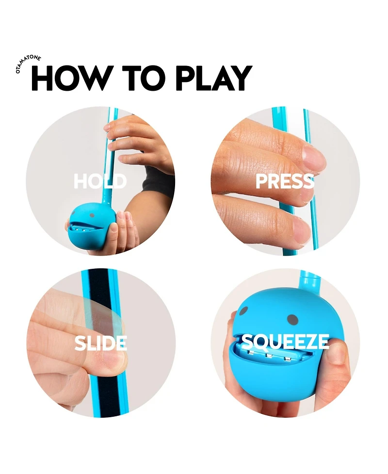 Otamatone Japanese Electronic Musical Toy Portable Music Synthesizer Educational Fun Gift for Children, Teens