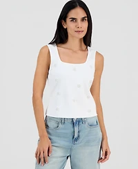 And Now This Petite Embellished Pearl-Cluster Tank Top, Macy's Exclusive