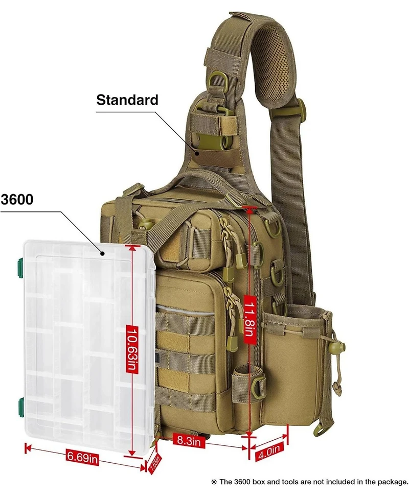Fishing Backpack with Rod Holder