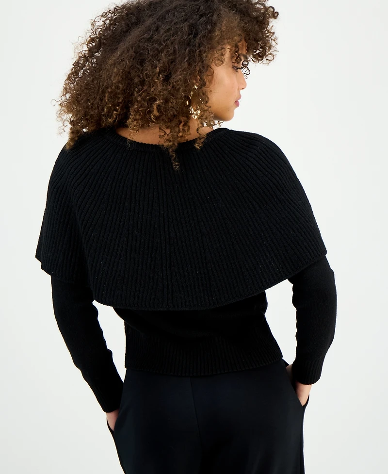 I.n.c. International Concepts Petite Caped Sweater, Macy's Exclusive