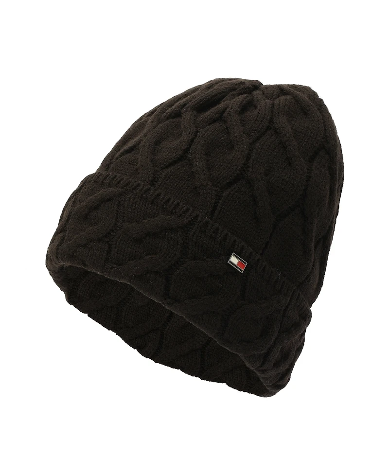 Tommy Hilfiger Men's Wide Cable Cuff Hat