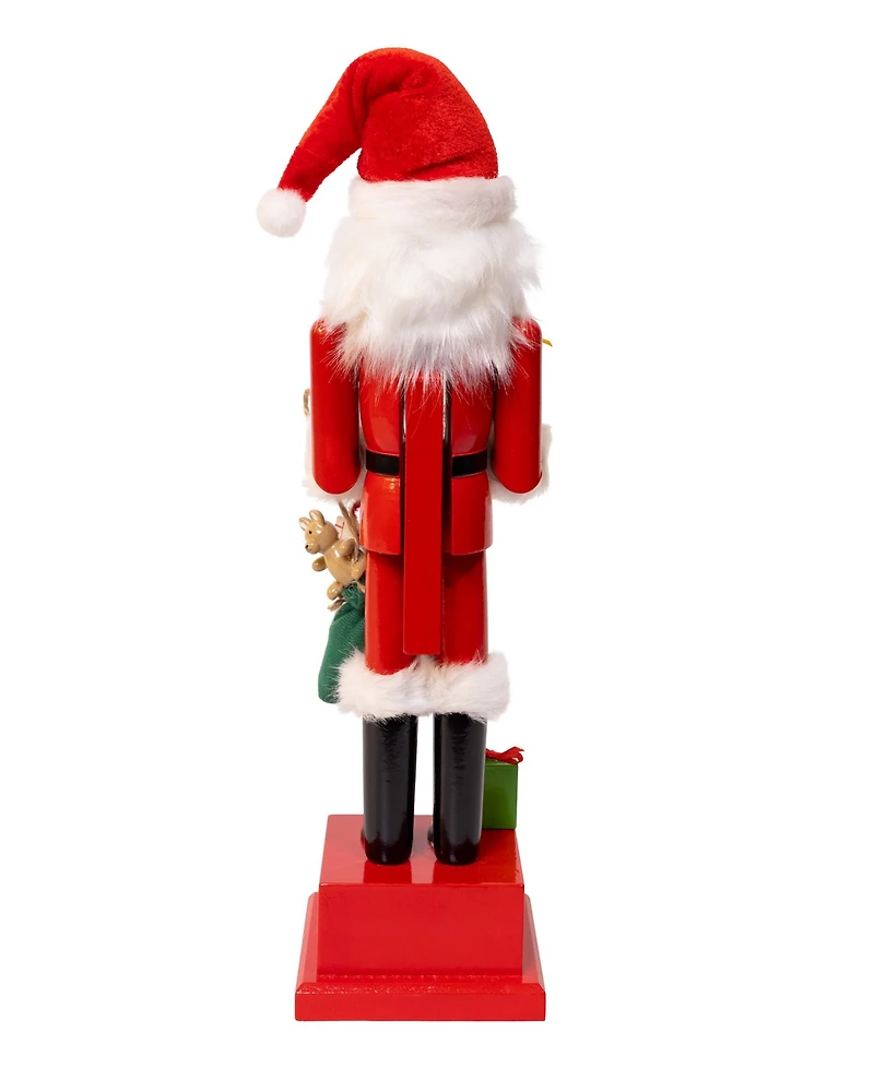 Kurt Adler Wooden 15-Inch Santa Calendar Nutcracker