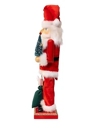 Kurt Adler 15-Inch Santa with Gifts and Tree Nutcracker