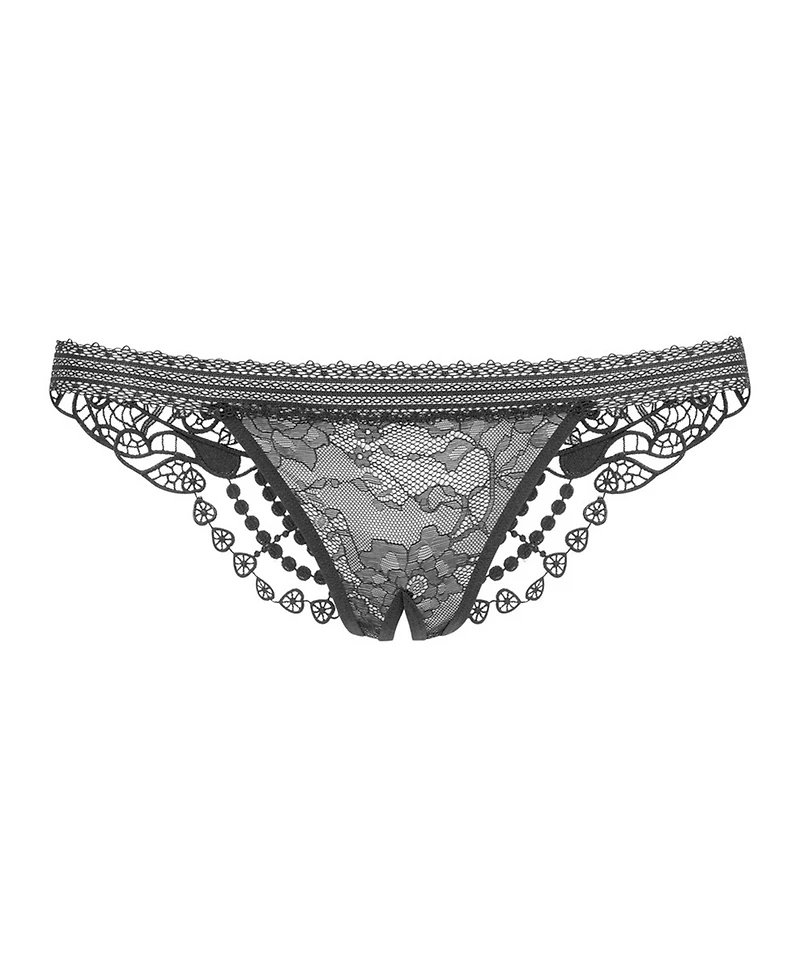 Lascana Women's Embroidered Lace Thong