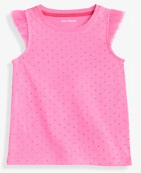 Epic Threads Girls Toddler 2T-4T Short-Sleeve Dot-Print Ruffled Top, Macy's Exclusive