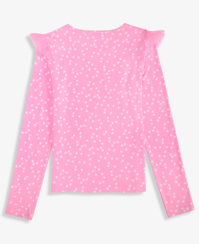 Epic Threads Girls 5-20 Star-Print Ruffled Long-Sleeve Top, Macy's Exclusive