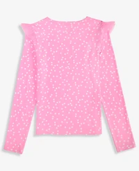 Epic Threads Girls 5-20 Star-Print Ruffled Long-Sleeve Top, Macy's Exclusive