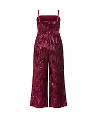 City Chic Women's Glimmer Sequin Strapless Jumpsuit