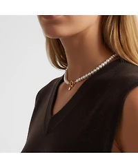 18K Silver Plated Freshwater Pearls Necklace For Bride