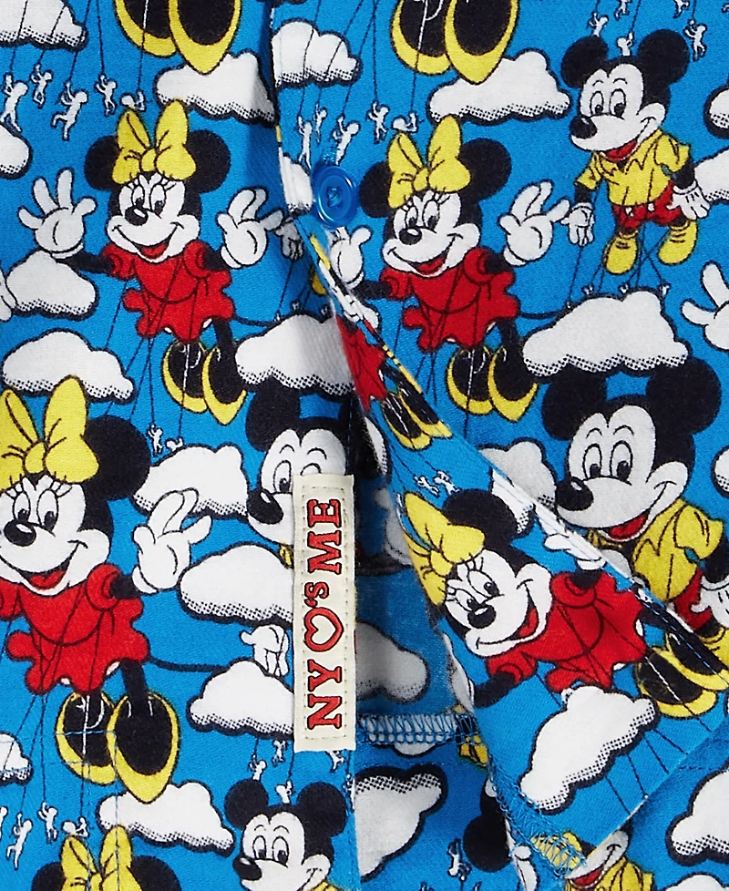 Disney | Macy's Men's Mickey Mouse & Minnie Flannel Pajamas Set, Exclusive