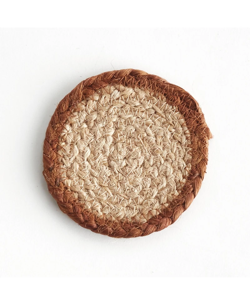 Jute Coasters, Set of 4 - Natural - Durable & Stylish