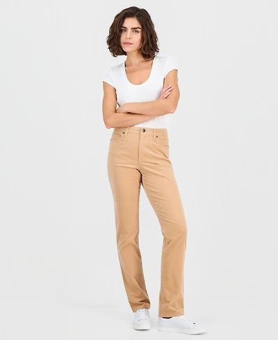 Style & Co Women's High-Rise Straight Corduroy Jeans, Macy's Exclusive