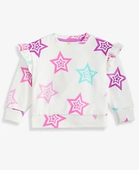 Epic Threads Girls Toddler 2T-4T Stars Ruffle Velour Top, Macy's Exclusive