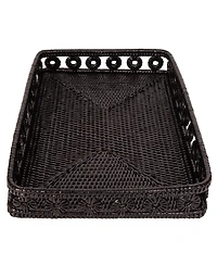 Artifacts Rattan Inna Design Rectangular Tray 17"