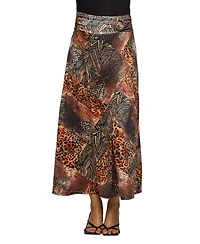 24seven Comfort Apparel Women's Maternity Maxi Skirt