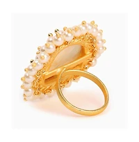 Sohi Women's Cluster Stone Statement Ring