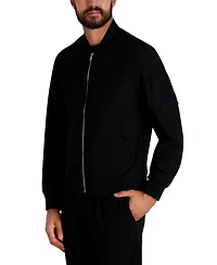 Karl Lagerfeld Paris Men's Zipper Bomber Jacket