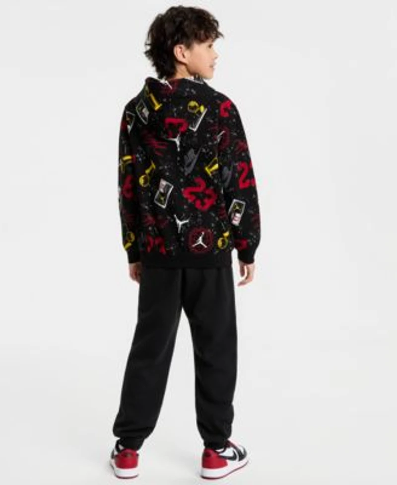 Jordan Boys 8 20 Street Champ Printed Pull On Hoodie Street Champ Bold Graphic Pants