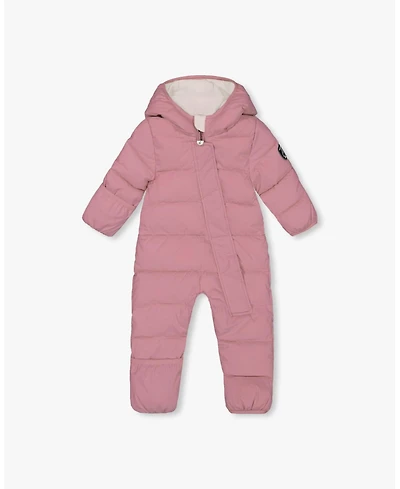Baby Unisex One-Piece Cloud Compressible Snowsuit Designed for Car Seat Dusty Pink