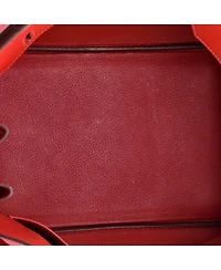 Pre-Owned HERMA‰S Birkin 35 Handbag Red Epsom with Gold Hardware