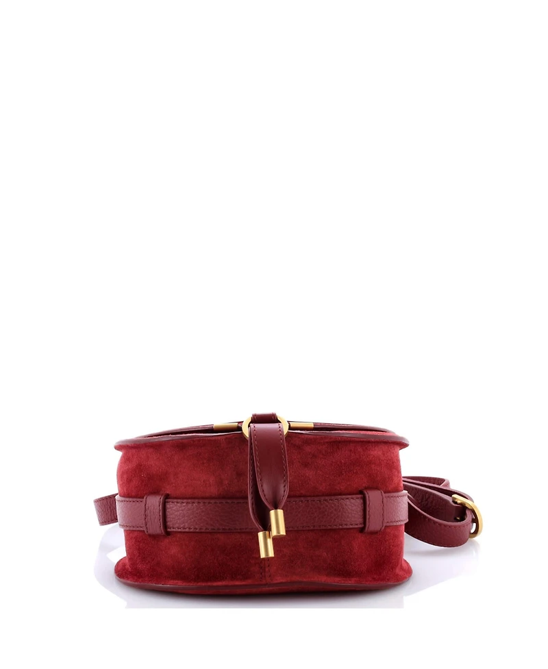 Pre-Owned Chloe Small Marcie Crossbody Bag Suede