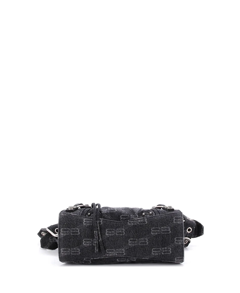 Pre-Owned Balenciaga Xs Neo Cagole City Bag Bb Denim