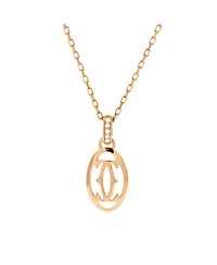 Pre-Owned Cartier Logo Double C Pendant Necklace