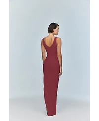 Jendue Us Women's Sara Dress - Elegant Cut-Out Maxi | Event Wear