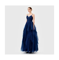 Bariano Women's Solenne Tiered Ball Gown