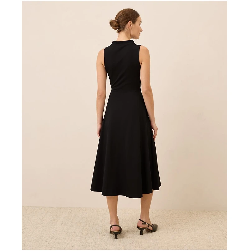 Pact Women's Fit & Flare Cowl Neck Dress