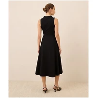 Pact Women's Fit & Flare Cowl Neck Dress