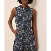 Pact Women's Fit & Flare Cowl Neck Dress